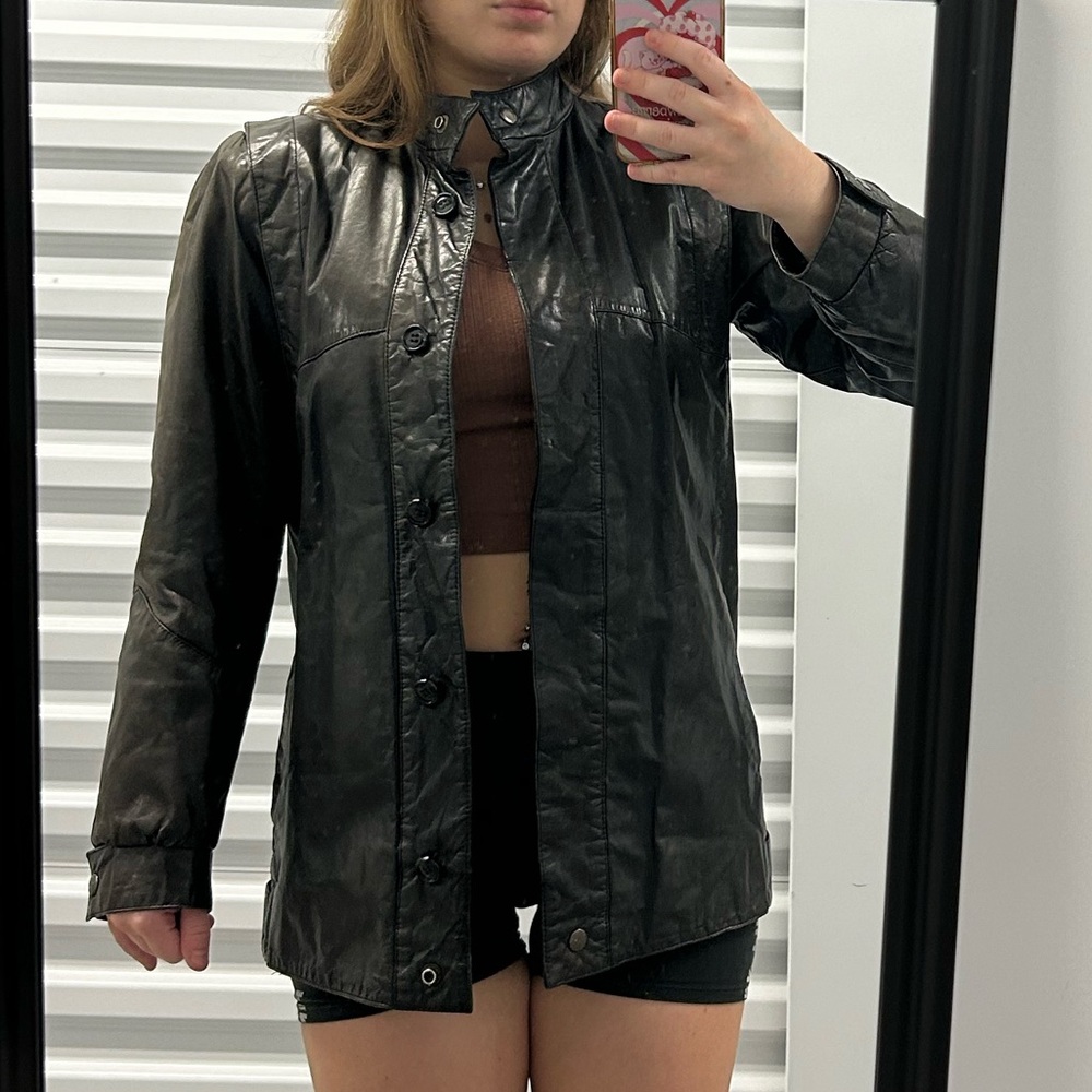 Braefair Black Leather Jacket